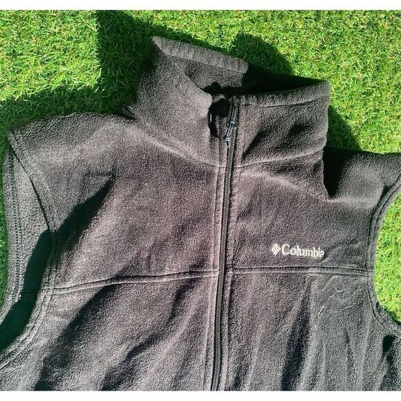 Columbia Sportswear BLACK Fleece Jacket Vest Mens SZ M - Picture 4 of 5